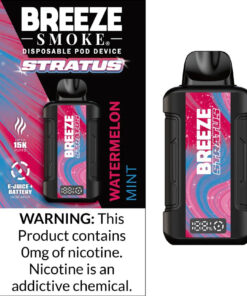 Breeze Stratus 0% Nicotine Disposable Vape (15,000 Puffs)