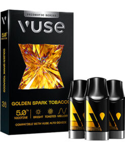 Vuse Prismatic Series Golden Spark Tobacco - 3 Pack